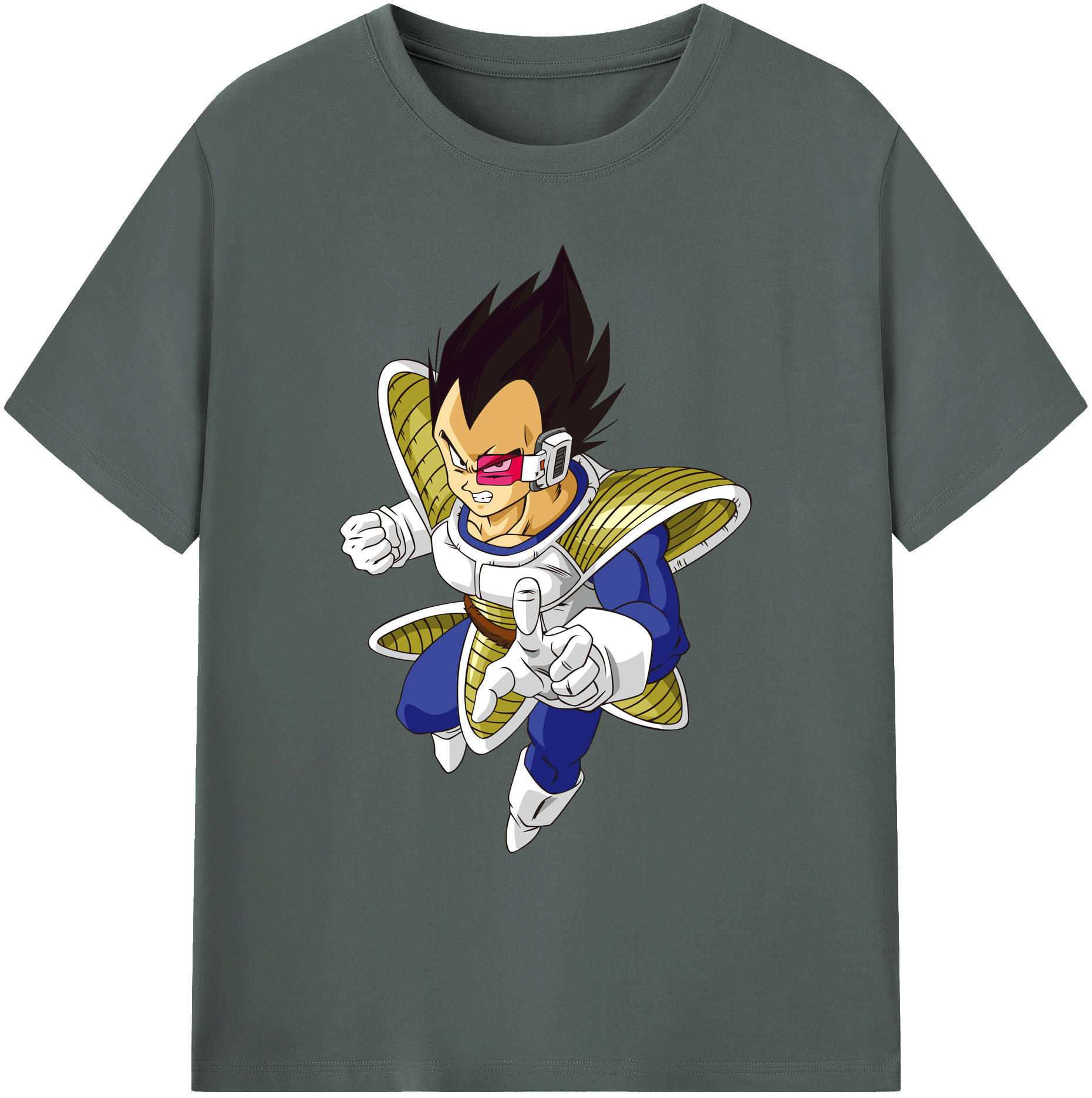 （画像用） ドラゴンボール ベジータ四世（Bejīta Yonsei）DRAGON BALL Vegeta IV 綿100％ メンズ半袖Tシャツ｜肌触りやわらか＆通気性